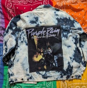 Upcycled Purple Rain Denim Jacket